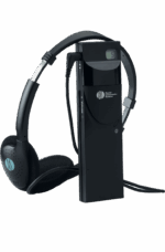 DIS DR 6004, DR 6008 & DR 6032 Beltpack Receiver with DIS Headphone