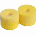 Shure  EAYLF2 - Yellow Foam Sleeves for Shure SE IEM Series (Pair)