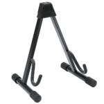 K&M 17540-013-55 - Low Profile Foldable E-Guitar & E-Bass Stand (BLACK)