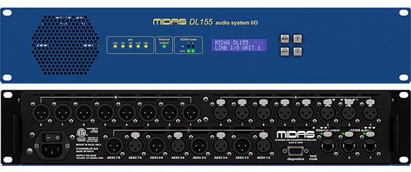 Midas DL155 Digital Stage Box (8×8 Analog + 8×8 AES3) – Online Catalog