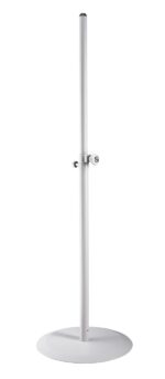 K&M 26735 - Round Base Speaker Stand (White)