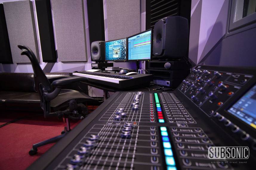 SUBSONIC Workstation, Midas M32, Apple M1, Genelec 8341b